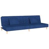 Maison Chic kavč - Sofa - Kanape dvosed z ležiščem in dvema blazinama modro blago, (21727588) Cene