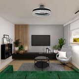  led prigušiva plafonska svetiljka LED/75W/230V 3000-6500K crna + daljinski upravljač | Eponuda.com