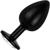 EasyToys Anal Collection - analni dildo s kamnom - L (črna) | Shoptok.si