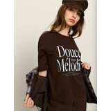 Sinsay Pamučna majica s natpisom | shoptok.hr