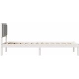  Krevetna konstrukcija s uzglavljem Svijetlo siva 80 x 200 cm | Eponuda.ba