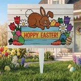 uskršnji znak bunny topping - 58 x 38 cm, višebojni