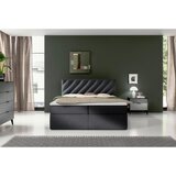 MID.YOU POSTELJA Z VZMETNICO 200 cm x 140 cm , tekstil antracit | Shoptok.si