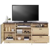 Mömax tv-element tonale, barva hrasta, temno siva | Shoptok.si