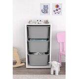 Hanah home višenamenska polica bronz 3D white grey Cene