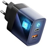 forcell F-Energy GaN omrežni polnilec – 45 W s priključkoma: USB C in USB A s PD in QC 4.0 polnjenjem | Shoptok.si