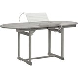 vidaXL Vrtni blagovaonski stol (120-170) x 80 x 75 cm od drva bagrema | shoptok.hr