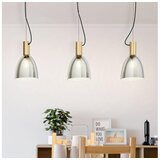 Eglo visilica Lebalio 99314, 3x E27, 112,5 cm, brončana/dimljeno staklo | shoptok.hr