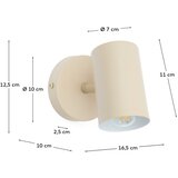 Kave Home Bež metalna zidna lampa Manie – | shoptok.hr
