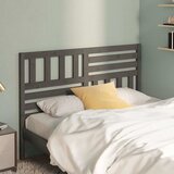  Uzglavlje za krevet sivo 156 x 4 x 100 cm od masivne borovine | shoptok.hr