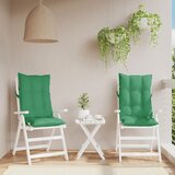  Jastuci za stolicu s visokim naslonom 2 kom zeleni od tkanine | shoptok.hr