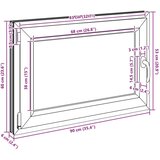  Prozor za podrum RISOR Bijeli 90 x 60 cm PVC i staklo - Bijeli 90 x 60 cm (trostruki sloj) Nagibanje i okretanje lijevo | shoptok.hr
