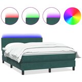  Krevet s oprugama i madracem tamnozeleni 160x210 cm baršunasti | shoptok.hr