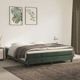 Maison Chic Box spring postelja - Vzmetna postelja z vzmetnico temno zelena 180x200 cm žamet SL6432, (21900828) | Shoptok.si