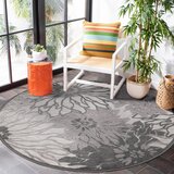 Lesnina XXXL PREPROGA ZA ZUNANJO UPORABO Floral 120 cm tkano siva, svetlo siva | Shoptok.si