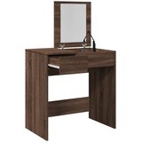  Toaletni stolić s ogledalom smeđa boja hrasta 73x46,5x120 cm | Shoptok.si