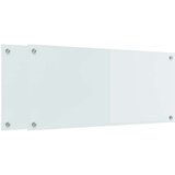 vidaXL Zaščita za kuhinjo Bela 90 x 40 x 0.8 cm kaljeno steklo | Shoptok.si