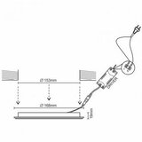  LED ugradno svetlo LED/12W/230V | Eponuda.com