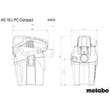 Metabo AS 18 L PC COMPACT 602028850 mokro/suhi usisivač bez baterija | Eponuda.ba
