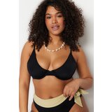 Trendyol curve plus size bikini top - black - plain | shoptok.hr