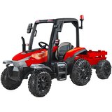 Veliki AKU traktor 4x4 s prikolicom crveni | shoptok.hr