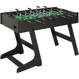  Zložljiva miza za namizni nogomet 121x61x80 cm črna | Shoptok.si