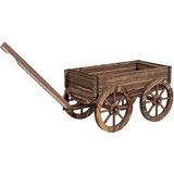 HOMESTAR Voziček za rastline 120x41x54 cm rjave barve, (5000228413) Cene