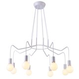 Candellux luster/visilica-basso viseća lampa 8X40W E27 bela mat | ePonuda.com