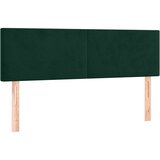  s oprugama i madracem tamnozeleni 140x200 cm baršunasti | shoptok.hr