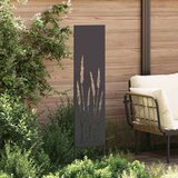 vidaXL Dekorativna ploča za vrt Crna 32 x 140 cm | shoptok.hr