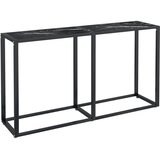  Konzolni stol boja crnog mramora 140x35x75,5 cm kaljeno staklo | Eponuda.com