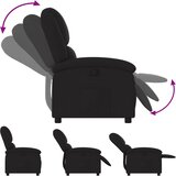  Naslonjač od tkanine crni | shoptok.hr