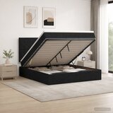  Krevet od pjene s madracem i LED-om Crna 180 x 200 cm Tkanina | shoptok.hr