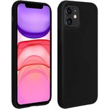 AVIZAR Poltrda silikonska zašcitna torbica z mehkim zakljuckom na dotik - crna str. Apple iPhone 11, (20600429) Cene