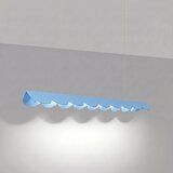 Thoro Svetlo modra aluminijasta LED viseča svetilka BISCUIT &amp;ndash; Slike