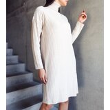  Beige shimmering midi dress with turtleneck Kusama | shoptok.hr