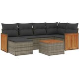  7-dijelni set vrtnih sofa sivi od poliratana | shoptok.hr