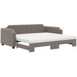  Dnevni krevet na razvlačenje smeđesivi 80 x 200 cm od tkanine | shoptok.hr