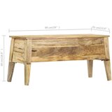 vidaXL kutija za pohranu 99 x 35 x 48 cm od masivnog drva manga | shoptok.hr