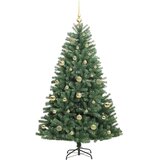  Umjetno božićno drvce s nogom Zelena 150 cm PVC i metal | shoptok.hr