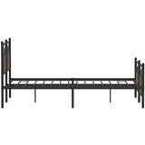  Posteljni okvir brez vzmetnice rjavi hrast 150x200 cm inž. les, (21829189) | Shoptok.si