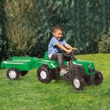 KB TRAKTOR S PRIKOLICO NA PEDALA ZELENI 52x148x45 CM, (21237237) Cene
