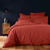 Douceur d intérieur Opečnato oranžna bombažna prevleka za odejo za zakonsko posteljo/podaljšana 240x220 cm Lina – | Shoptok.si