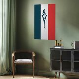  Plakat - French Flag with a Torch 29.7x42 Bez okvira | shoptok.hr