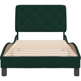  Okvir za krevet bez madraca tamnozeleni 90x190 cm baršunasti | shoptok.hr