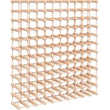  Stalak za vino za 120 boca 112,5x23x123,5 cm masivna borovina | shoptok.hr