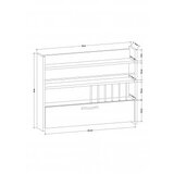 Hanah home kuhinjska polica knott anthracite | ePonuda.com