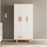 Bessagi Home Omara Za Oblačila Milan, Bela, Naravna Barva | Shoptok.si