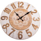 Dakls Lesena stenska ura Mandala, ø 34 cm | Shoptok.si