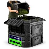 KADAX Modularni kompostnik 600L Črni vrtni gnojilo, odporno proti zmrzali, celoletno, (5000358086) Cene
